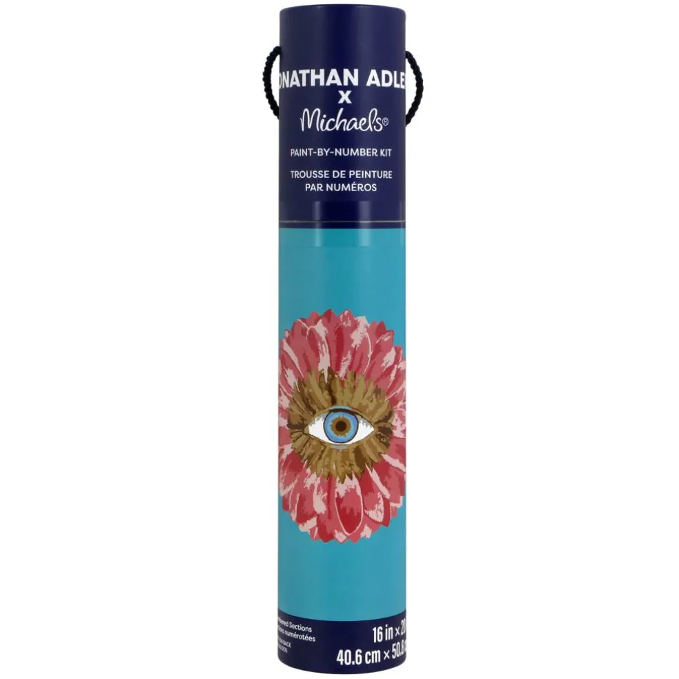 Jonathan Adler x Michaels 16" x 20" Flower Eye Paint-By-Number Kit
