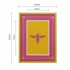 Jonathan Adler x Michaels 4" x 6" Gold & Pink Greek Key Matted Metal Tabletop Frame