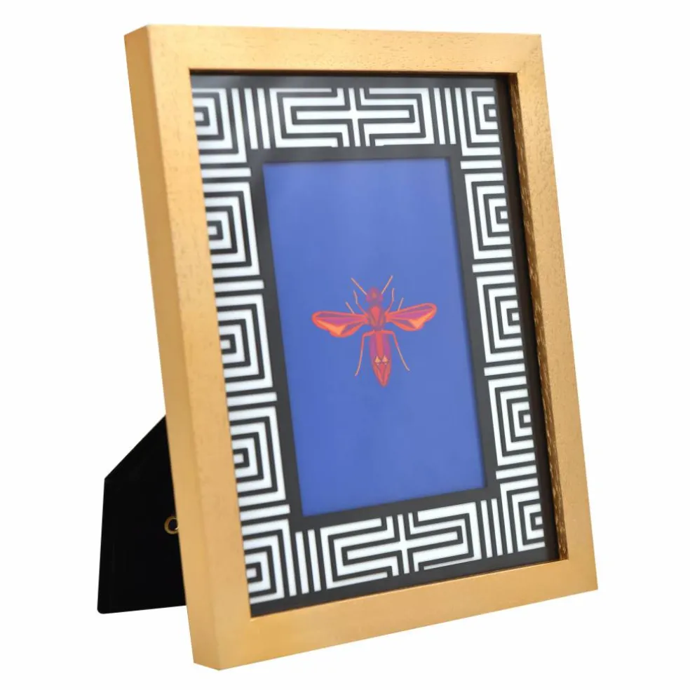 Jonathan Adler x Michaels 5" x 7" Gold Greek Key Matted Wood Tabletop Frame
