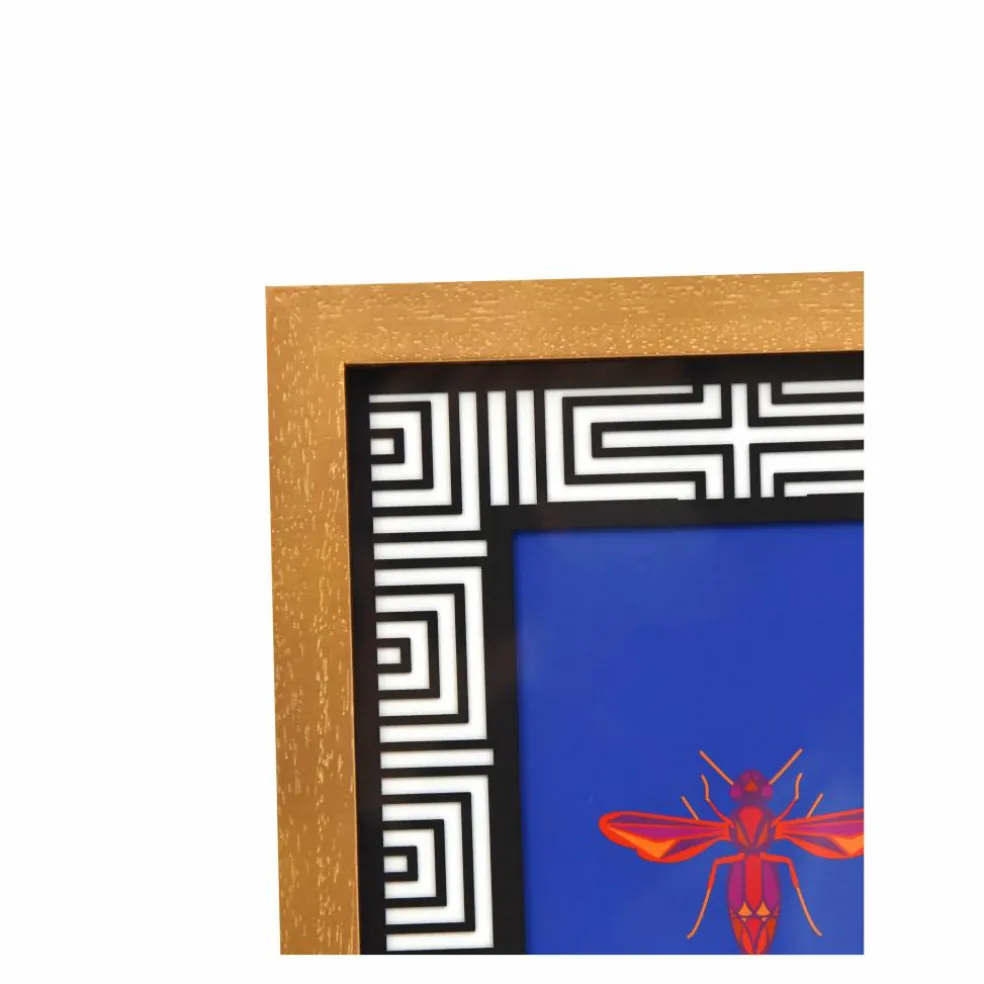 Jonathan Adler x Michaels 5" x 7" Gold Greek Key Matted Wood Tabletop Frame