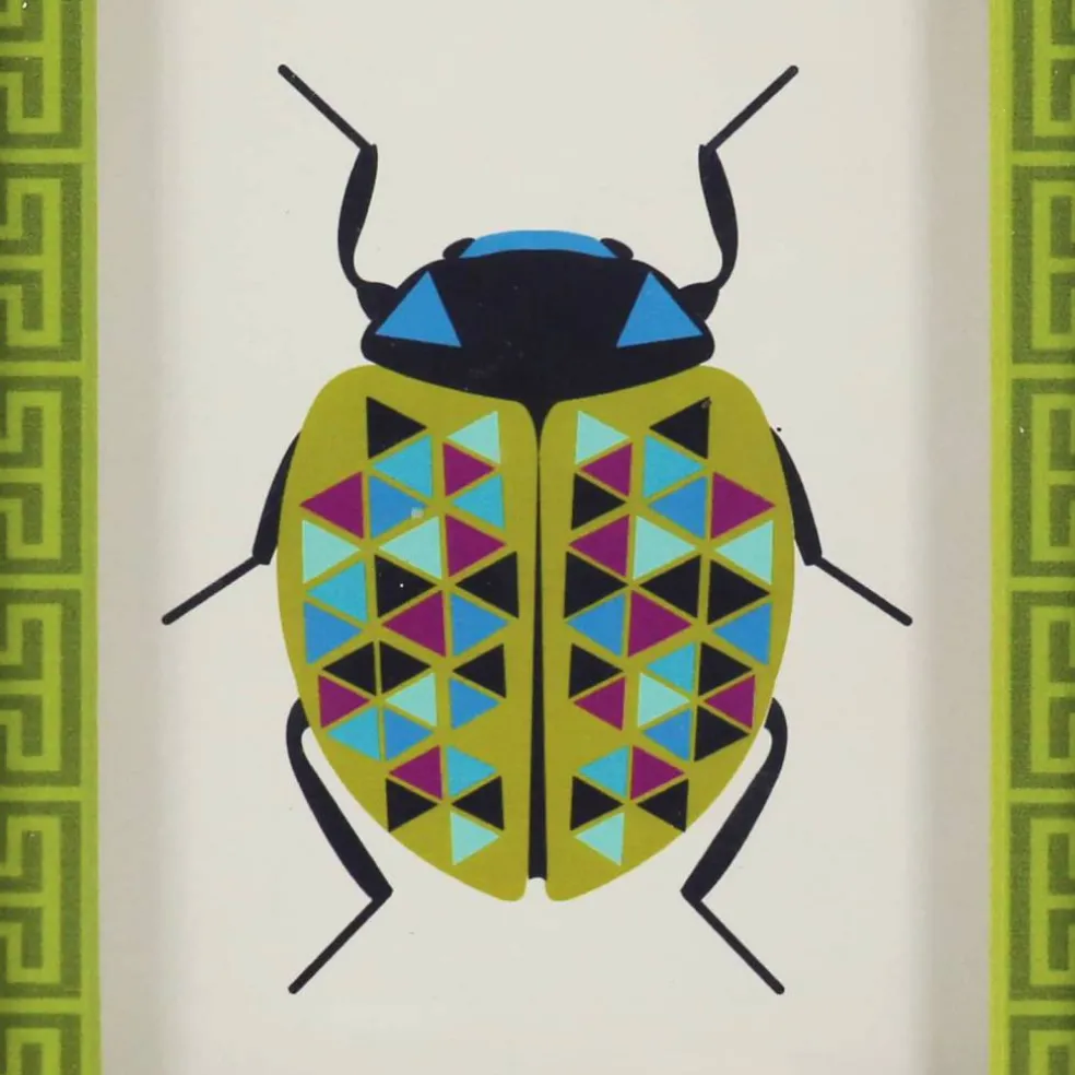 Jonathan Adler x Michaels 5.75" x 7.75" Green Beetle Art