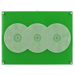Jonathan Adler x Michaels 23.75" x 18" Green Swirl Stripe Wall Art