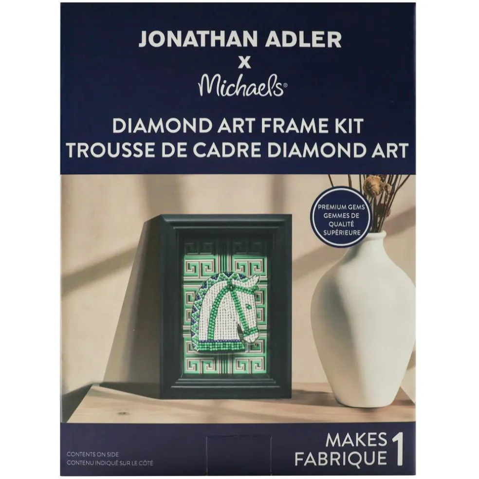 Jonathan Adler x Michaels 4" x 6" Horse Diamond Art Frame Kit