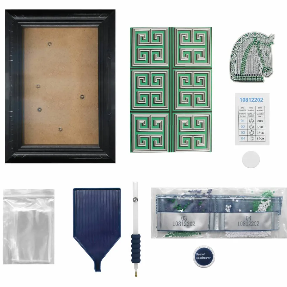 Jonathan Adler x Michaels 4" x 6" Horse Diamond Art Frame Kit
