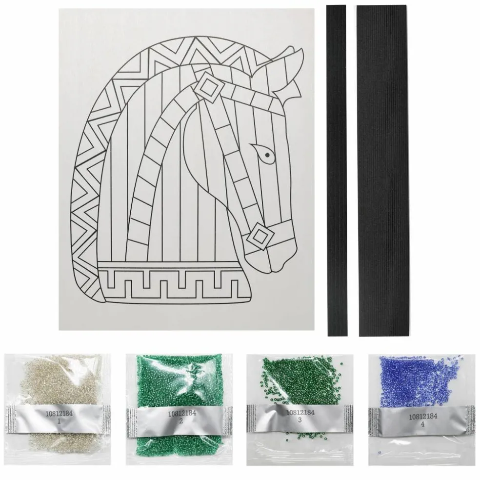 Jonathan Adler x Michaels 8" x 10" Horse Bead Art Kit