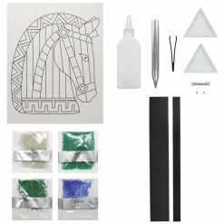 Jonathan Adler x Michaels 8" x 10" Horse Bead Art Kit