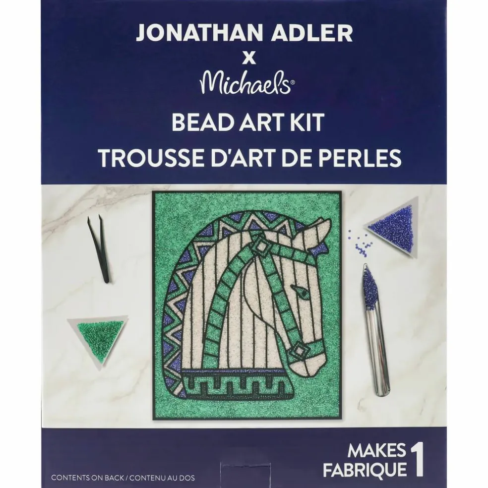 Jonathan Adler x Michaels 8" x 10" Horse Bead Art Kit