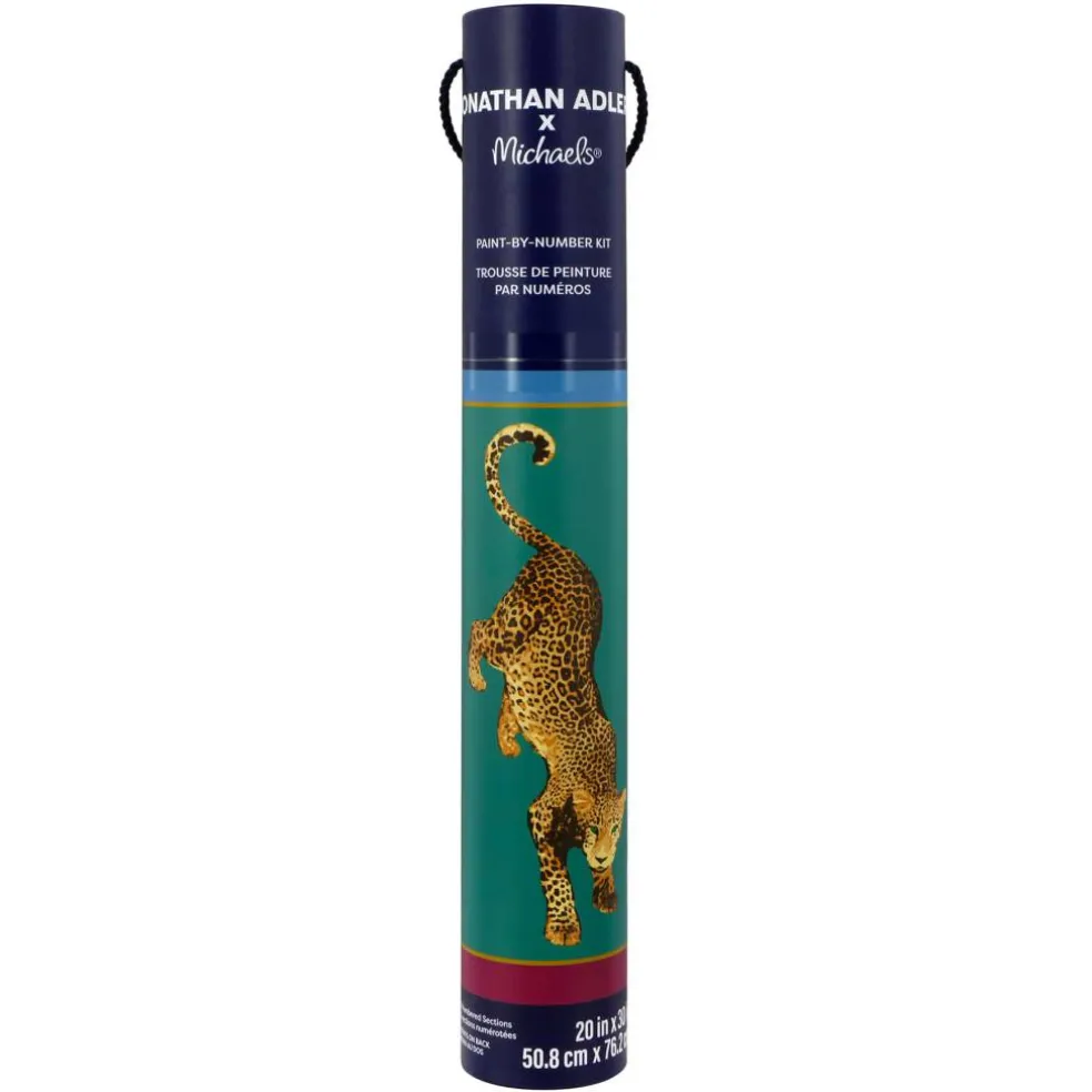 Jonathan Adler x Michaels 20" x 30" Leopard Paint-By-Number Kit