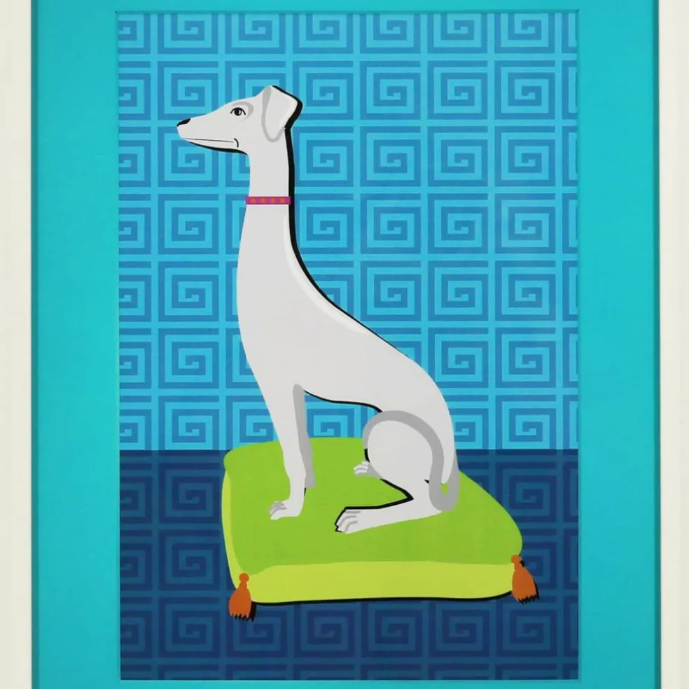 Jonathan Adler x Michaels 14.5" x 18.25" Left-Looking Greyhound Wall Art