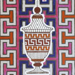 Jonathan Adler x Michaels 11" x 11" Luxembourg Urn Canvas Painting Kit