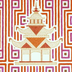 Jonathan Adler x Michaels 11" x 11" Luxembourg Pagoda Canvas Painting Kit