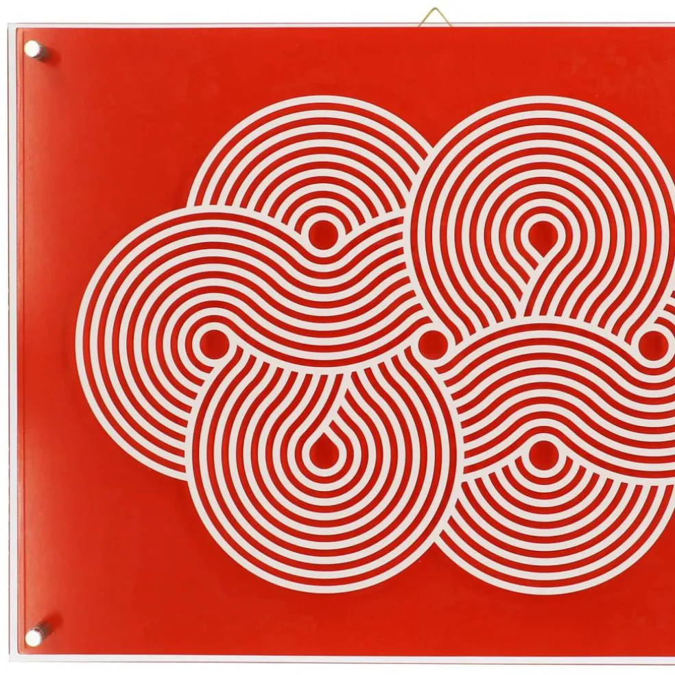 Jonathan Adler x Michaels 23.75" x 18" Orange Swirl Stripe Wall Art