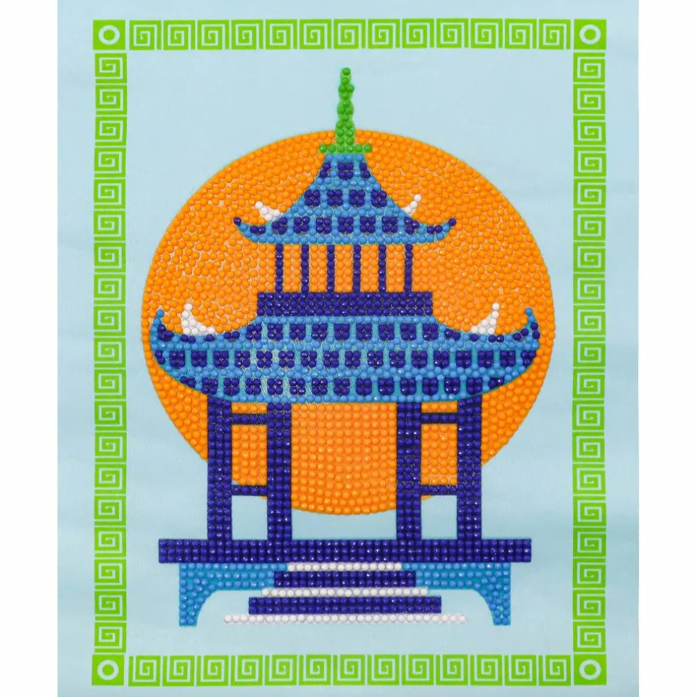 Jonathan Adler x Michaels 8" x 10" Pagoda Diamond Art Kit