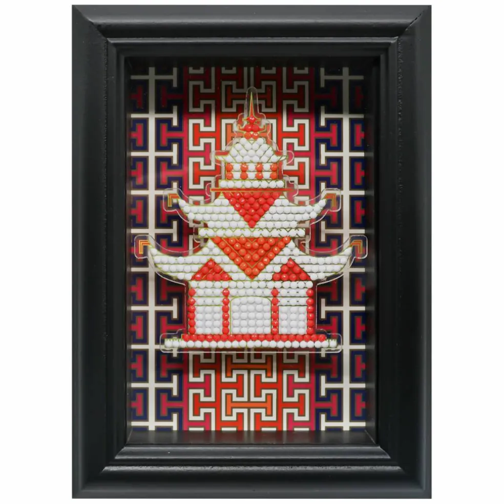 Jonathan Adler x Michaels 4" x 6" Pagoda Diamond Art Frame Kit