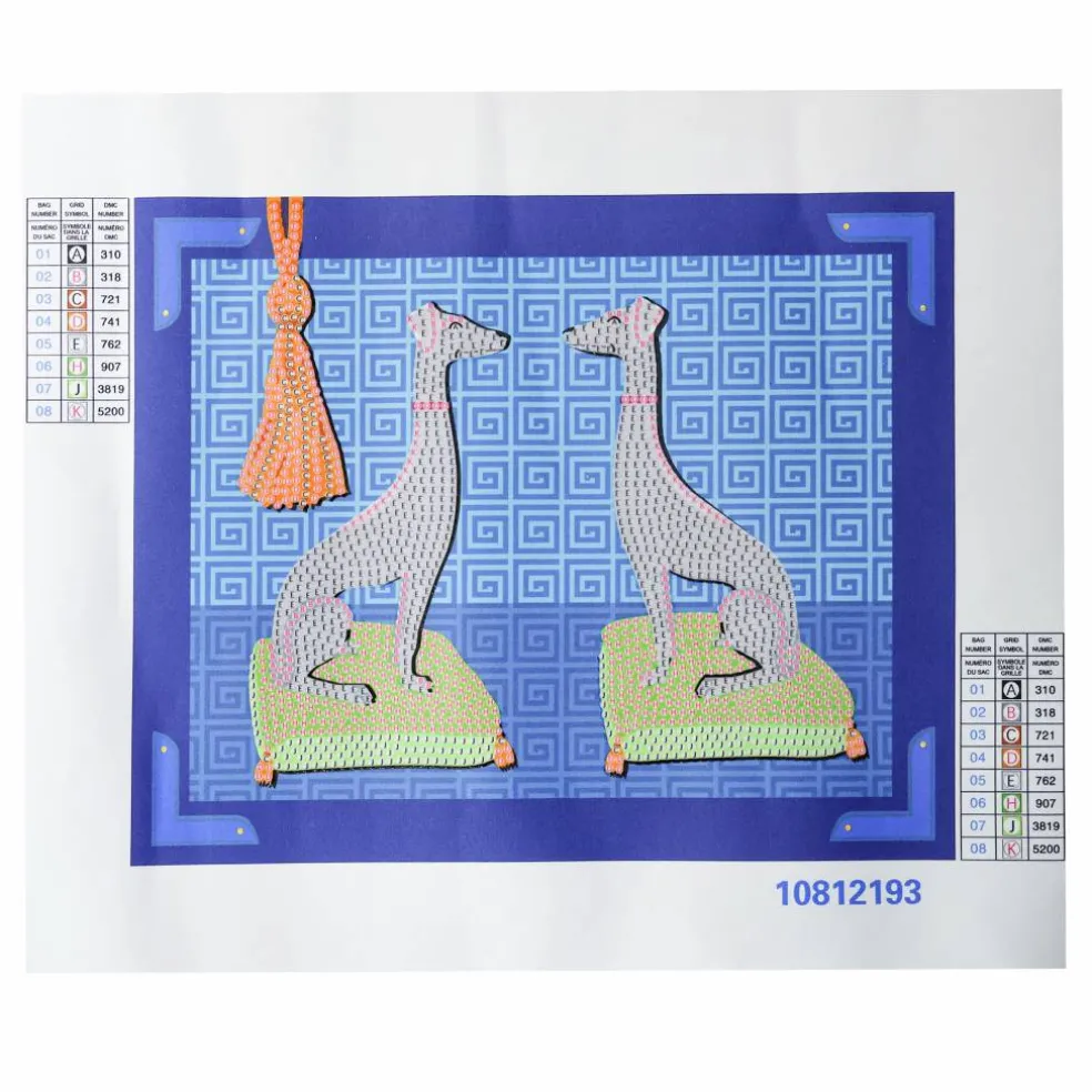 Jonathan Adler x Michaels 8" x 10" Pair of Greyhounds Diamond Art Kit