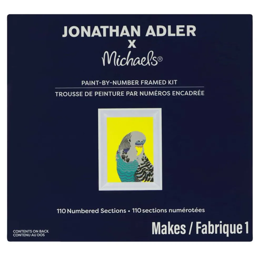 Jonathan Adler x Michaels 5" x 7" Parrot Paint-By-Number Framed Kit