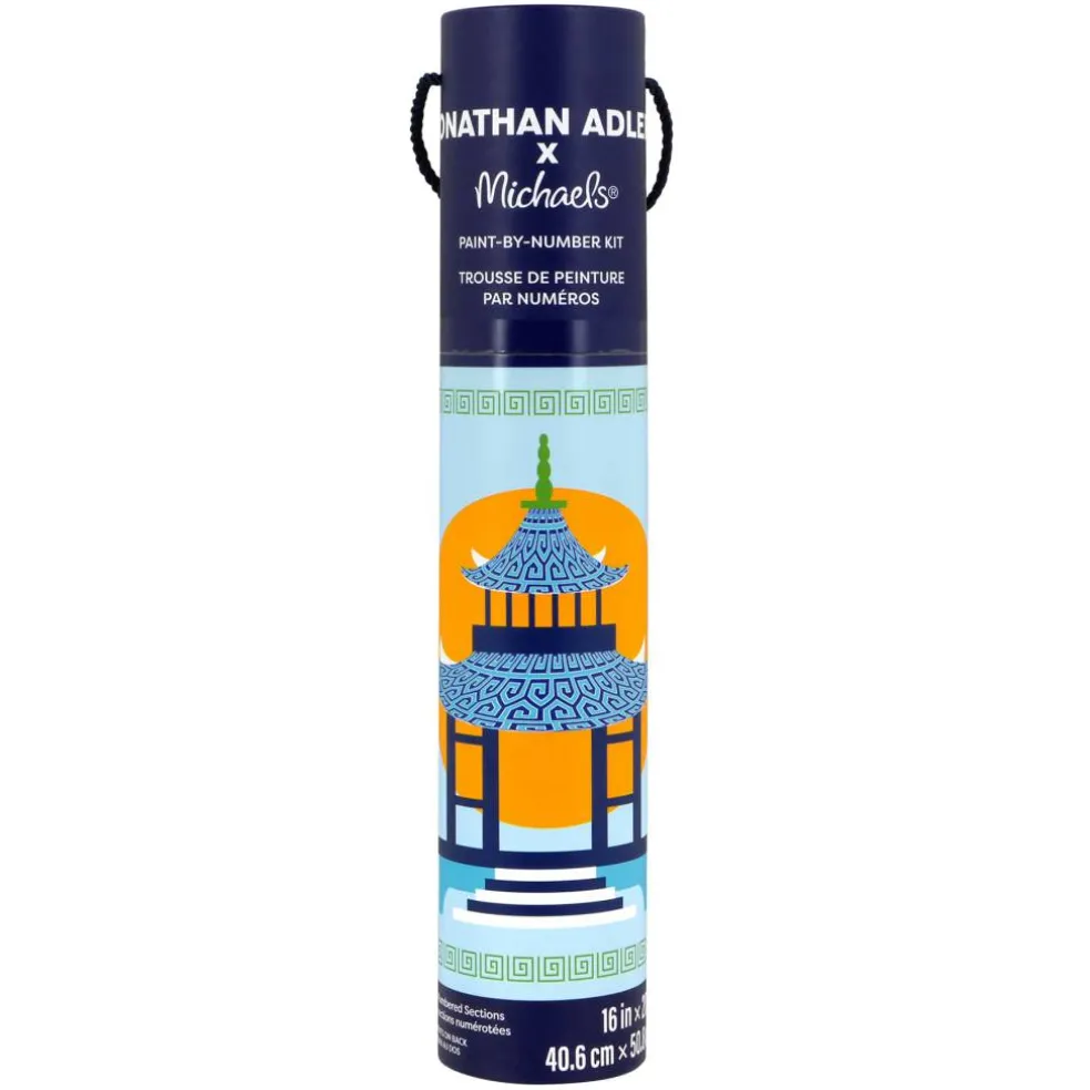 Jonathan Adler x Michaels 16" x 20" Pagoda Paint-By-Number Kit