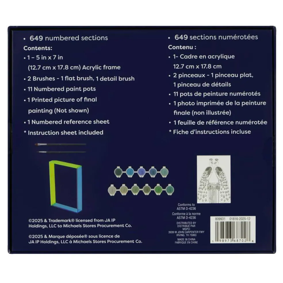 Jonathan Adler x Michaels 5" x 7" Pear Paint-By-Number Acrylic Surface Kit
