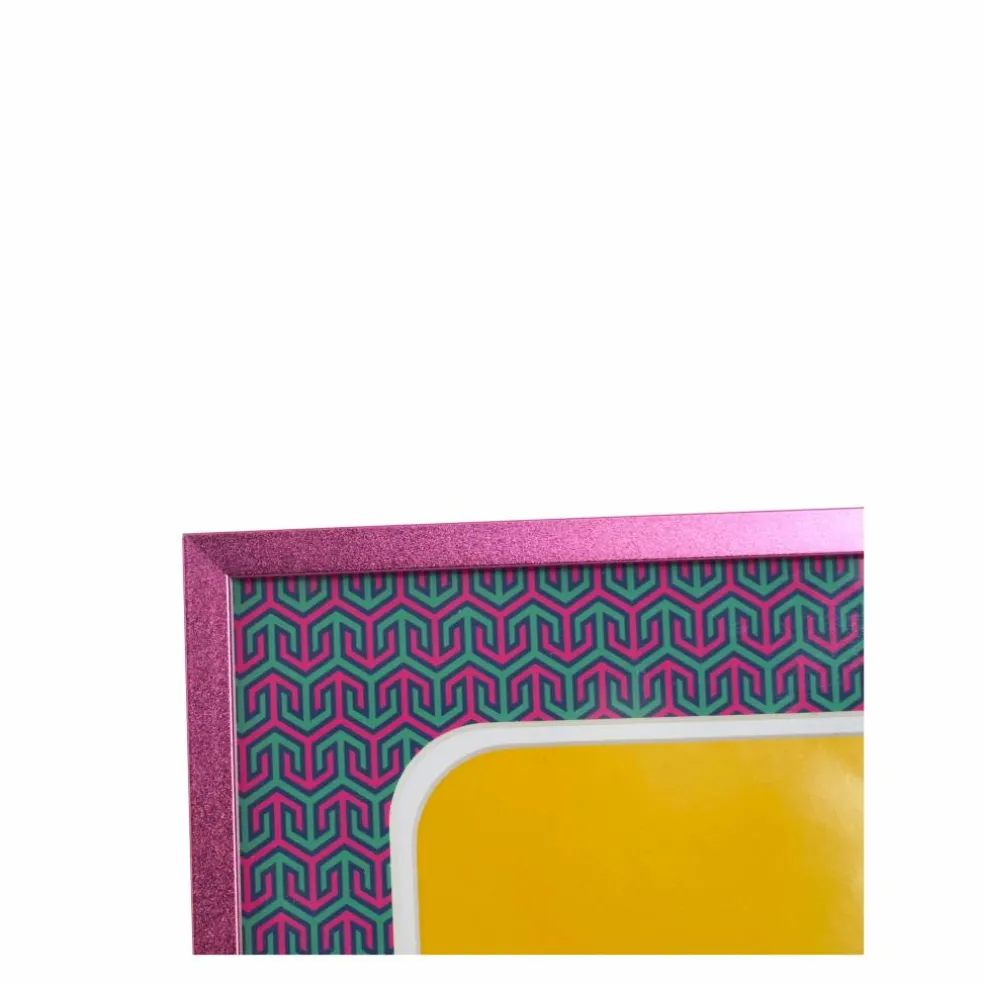 Jonathan Adler x Michaels 4" x 6" Pink Greek Key Matted Metal Tabletop Frame