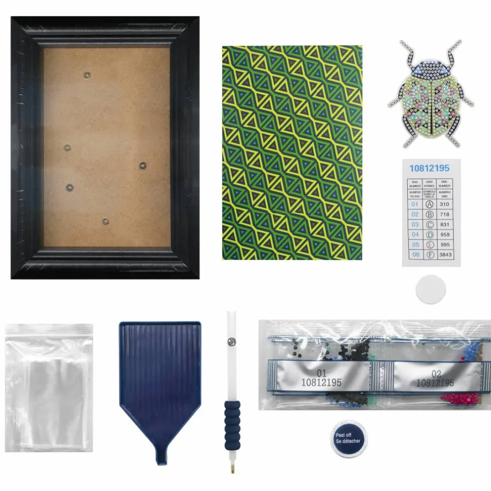 Jonathan Adler x Michaels 4" x 6" Scarab Diamond Art Frame Kit