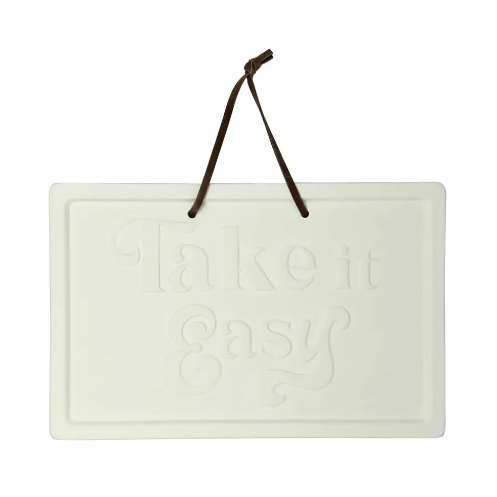Jonathan Adler x Michaels 10" x 6.5" Take It Easy DIY Ceramic Plaque