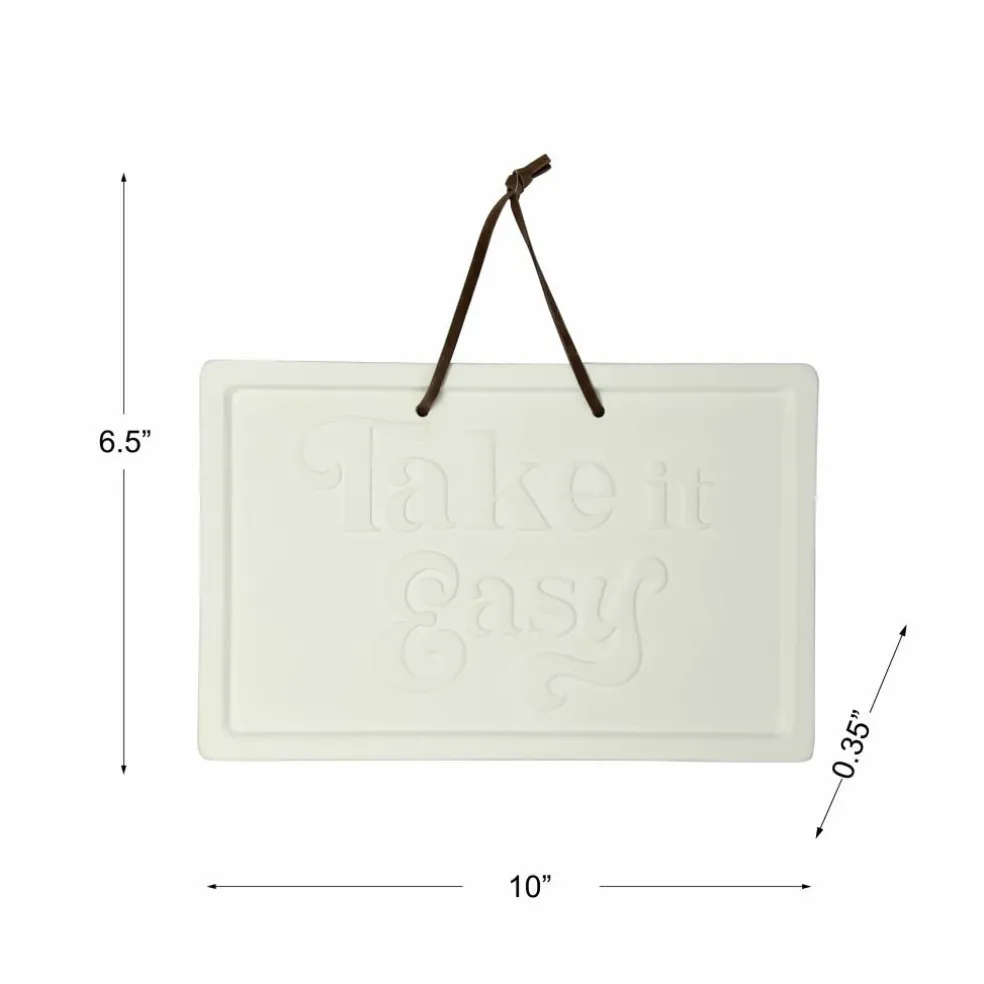 Jonathan Adler x Michaels 10" x 6.5" Take It Easy DIY Ceramic Plaque