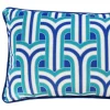 Jonathan Adler x Michaels 12" x 20" Teal, White & Blue Pillow