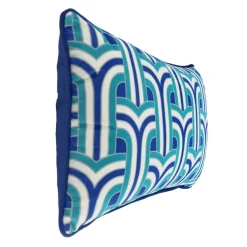 Jonathan Adler x Michaels 12" x 20" Teal, White & Blue Pillow