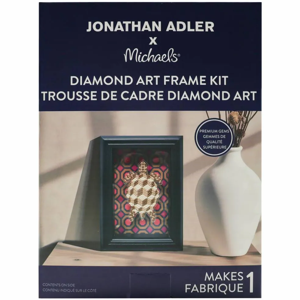 Jonathan Adler x Michaels 4" x 6" Tortoise Diamond Art Frame Kit