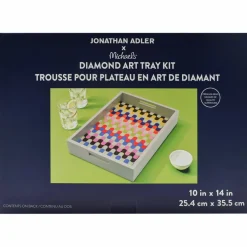 Jonathan Adler x Michaels 10" x 14" Wavy Lines Diamond Art Tray Kit