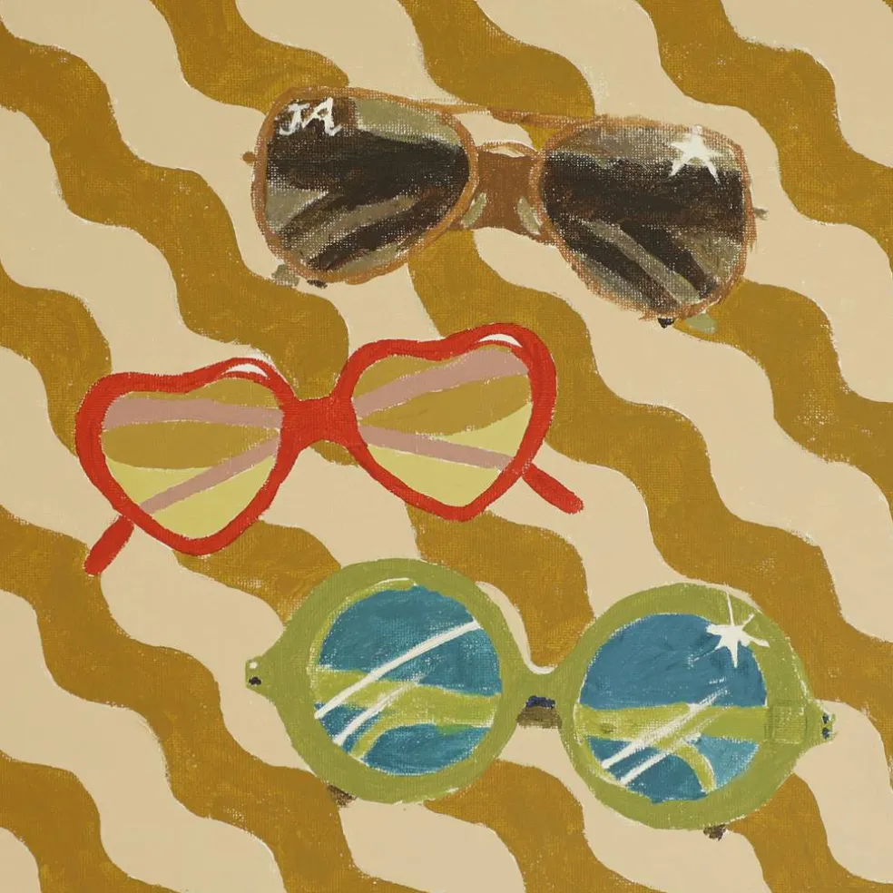 Jonathan Adler x Michaels 11" x 11" Water Pattern Sunglasses Canvas Painting Kit