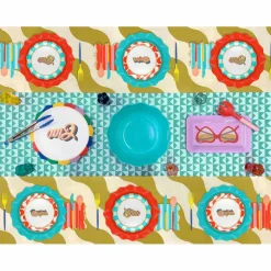 Jonathan Adler x Michaels 50" x 70" Waves Plastic Table Cover