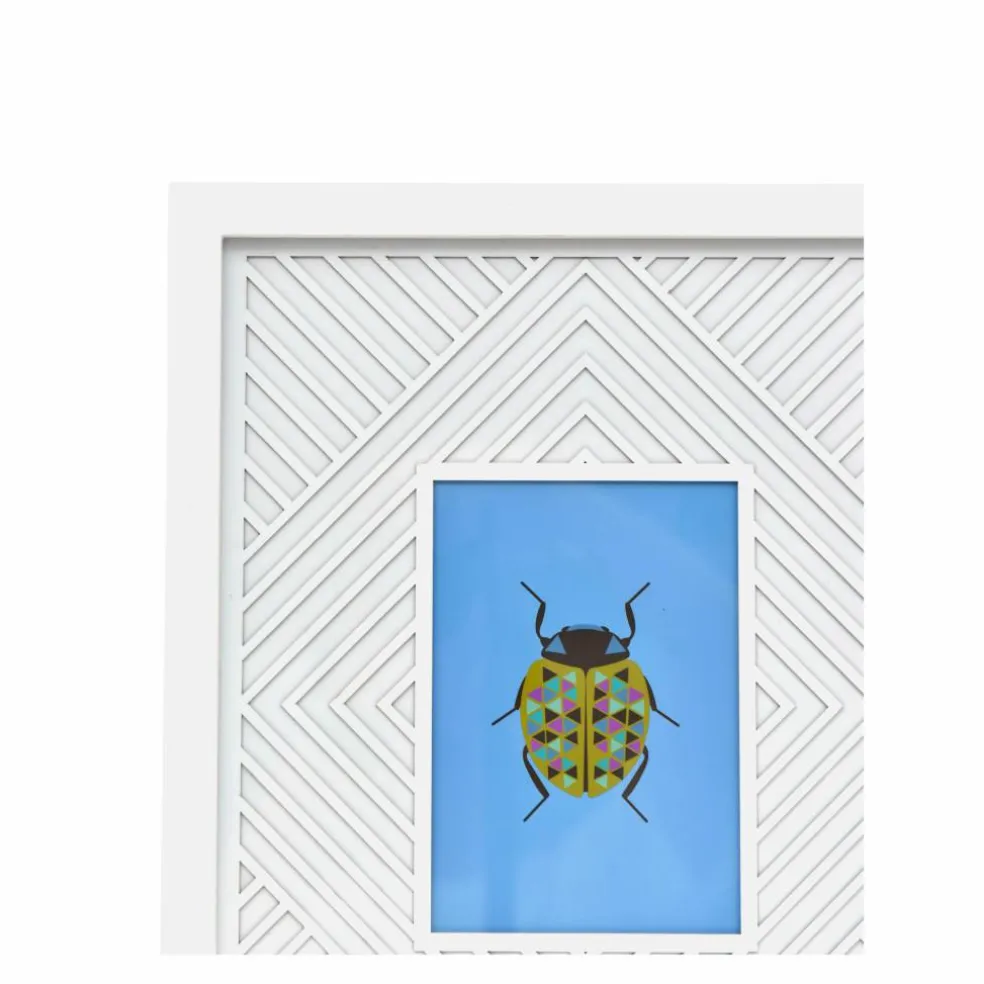 Jonathan Adler x Michaels 5" x 7" White Diamond Matted Wood Wall Frame
