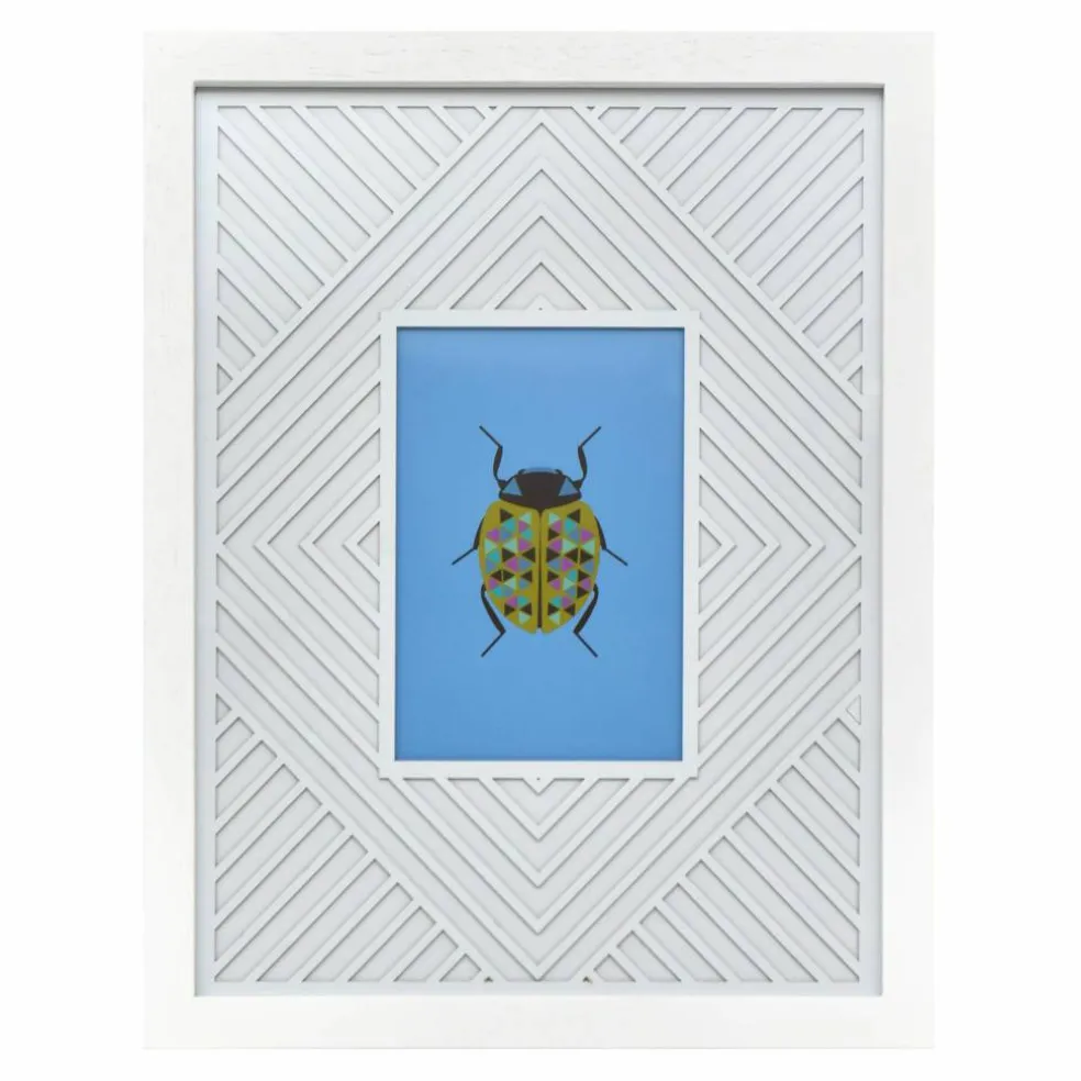 Jonathan Adler x Michaels 5" x 7" White Diamond Matted Wood Wall Frame