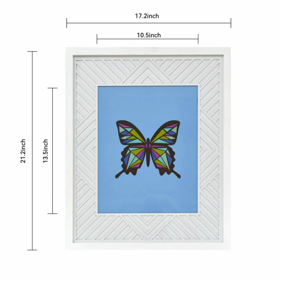 Jonathan Adler x Michaels 11" x 14" White Diamond Matted Wood Wall Frame