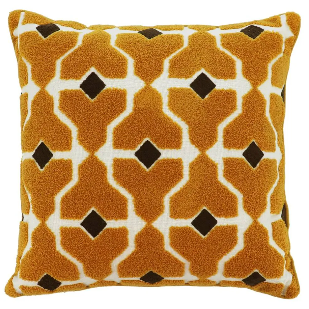 Jonathan Adler x Michaels 18" Yellow & Brown Embroidered Pillow