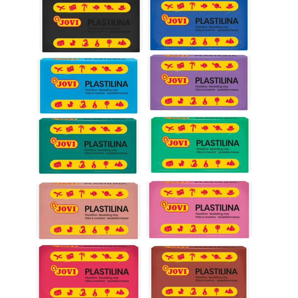 JOVI Plastilina Pastel Modeling Clay 30 Bar Box