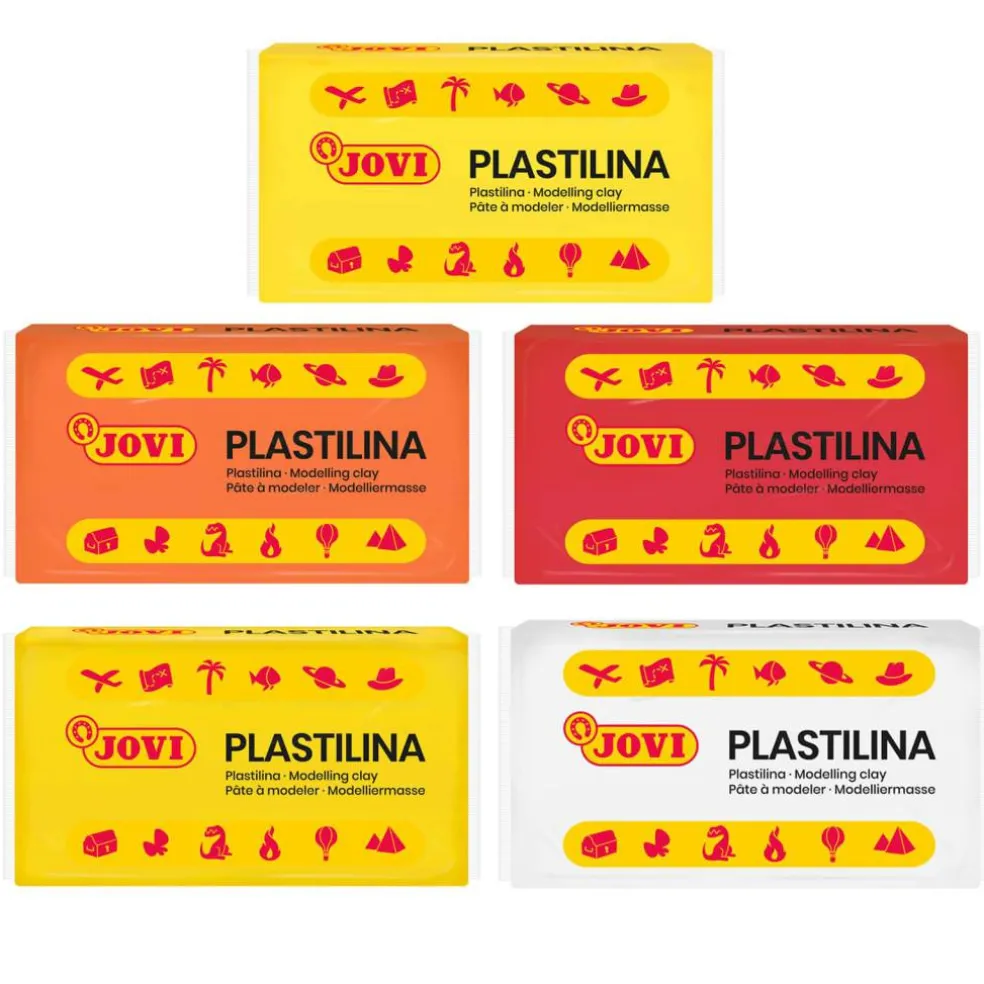 JOVI Plastilina Pastel Modeling Clay 30 Bar Box