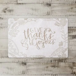 Joyful Thanks Floor Mat