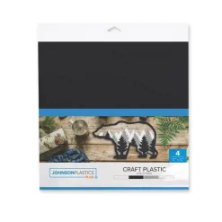 JPPlus Craft Plastic Plastic Craft Sheets for Cricut, Laser Cutter, & Engraver Use- Utility, 4 Pack