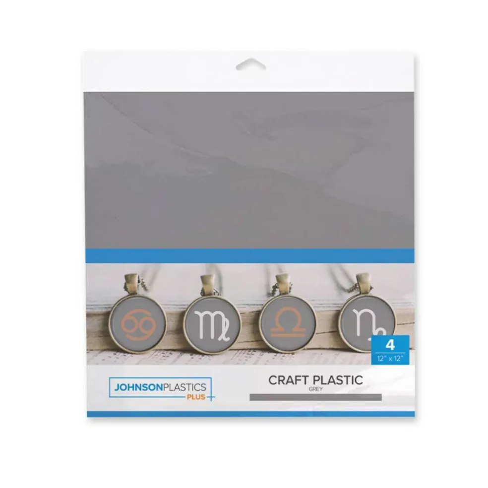 JPPlus Craft Plastic Plastic Craft Sheets for Laser Cutter, & Engraver Use- 4 Pack