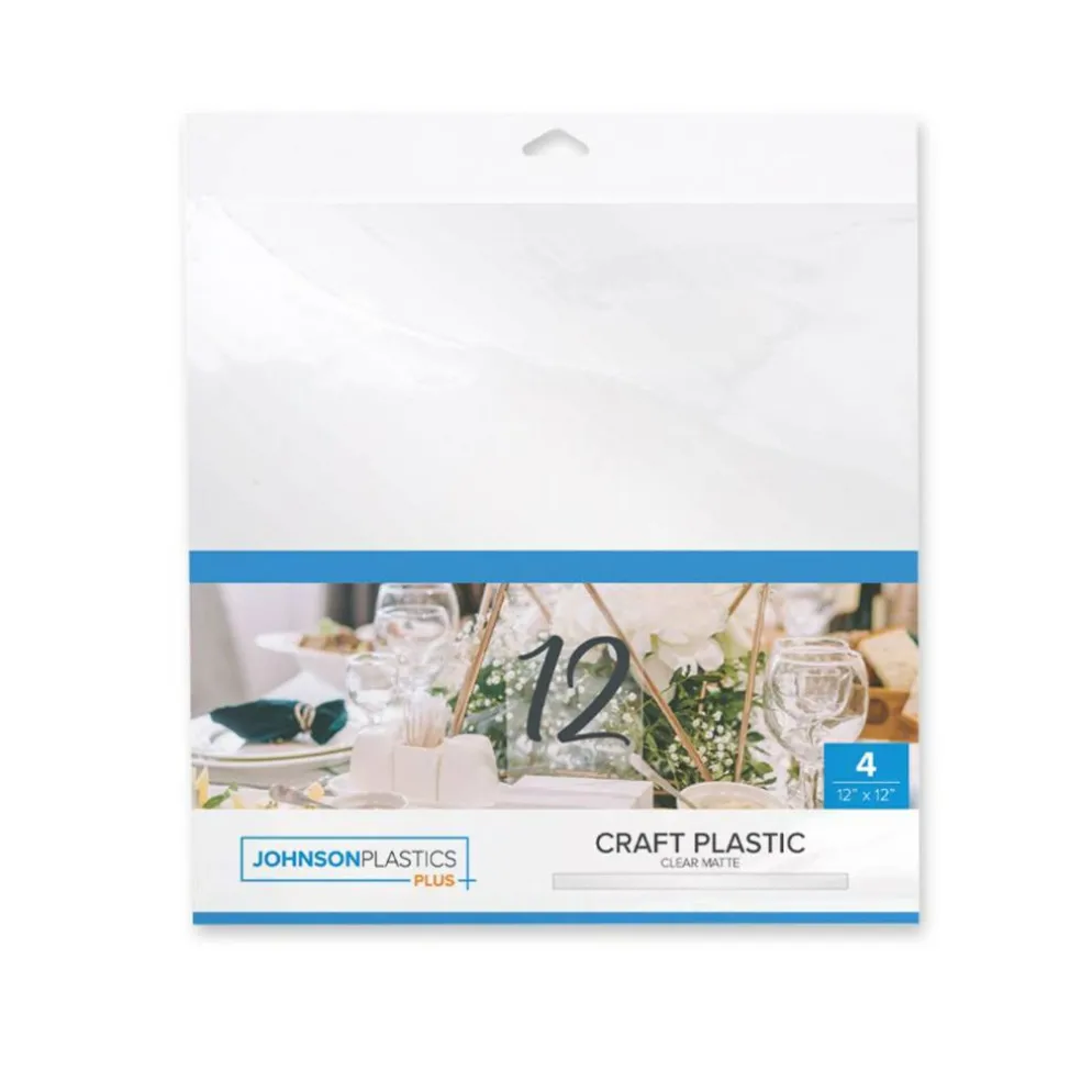 JPPlus Craft Plastic Plastic Craft Sheets for Laser Cutter, & Engraver Use- 4 Pack