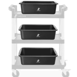 Jubilee 4-Pk Plastic Storage Bin, Heavy Duty Commercial Busser Utility Tub