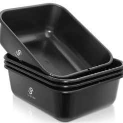 Jubilee 4-Pk Plastic Storage Bin, Heavy Duty Commercial Busser Utility Tub