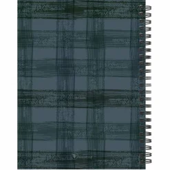 July 2026 - June 2027 Blue Flannel Medium Weekly Monthly Planner
