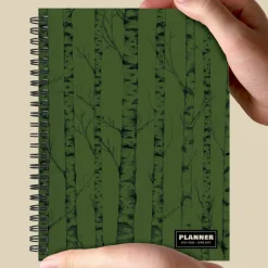 July 2026 - June 2027 Green Forest Medium Weekly Monthly Planner