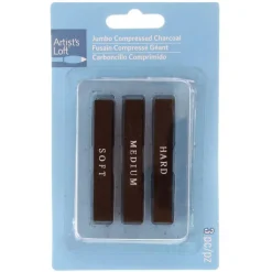 Jumbo Compressed Charcoal by Artist's Loft®