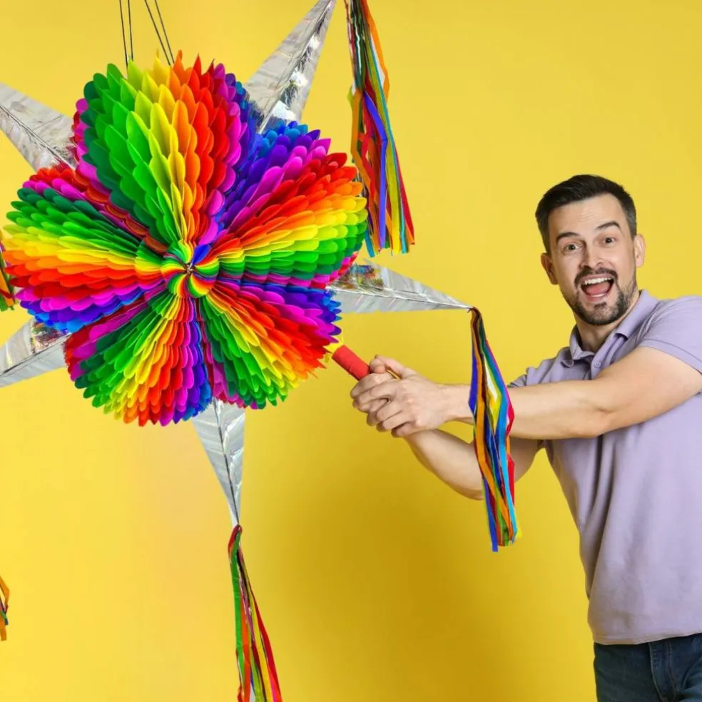 Jumbo (33") Rainbow Piñata
