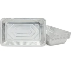 Juvale Aluminum Foil Pans 21x13 (15 Pack) Full Size Disposable Trays for Steam Table, Food, Grills, Baking, BBQ