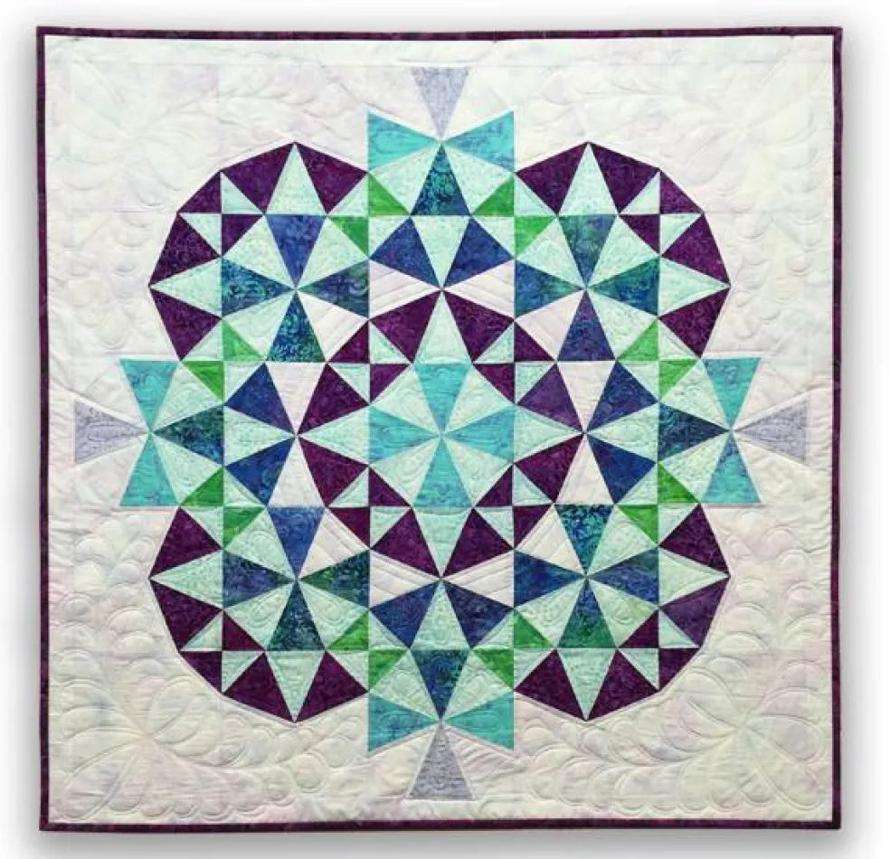 Kaleidoscope 2 Quilt: Eleanor Burns Signature Quilt Pattern
